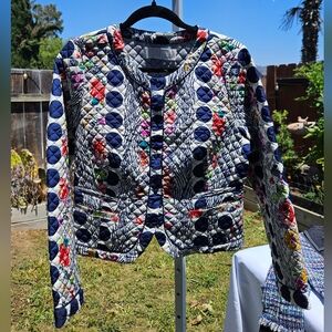 Colorful Quilted ISANI Women's Jacket Anthropologie Sz 12